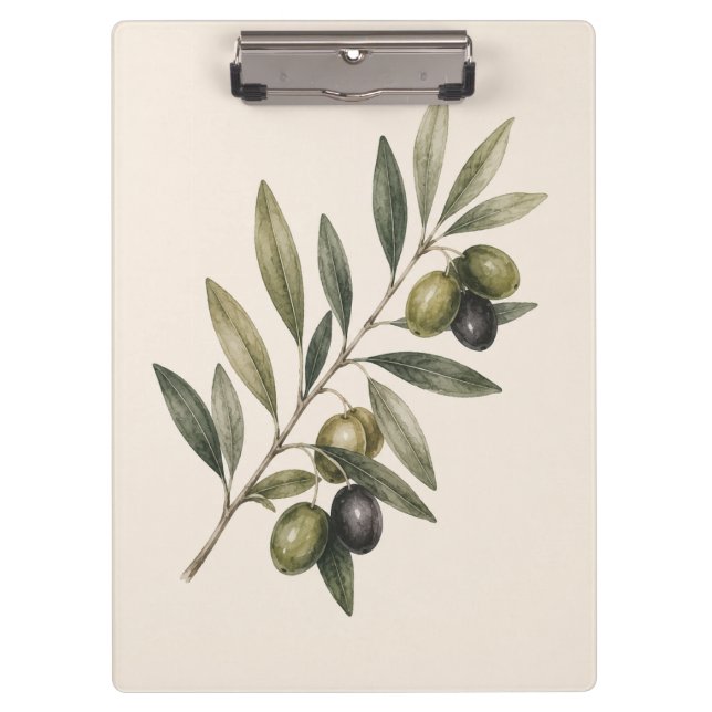 Pranchetas Peace Grows Here | Vintage Olive Branch Botanical  (Frente)