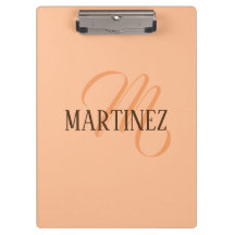 Peach Fuzz Elegante Personalizado Nome