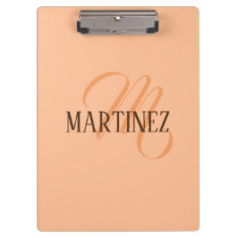 Pranchetas Peach Fuzz Elegante Personalizado Nome