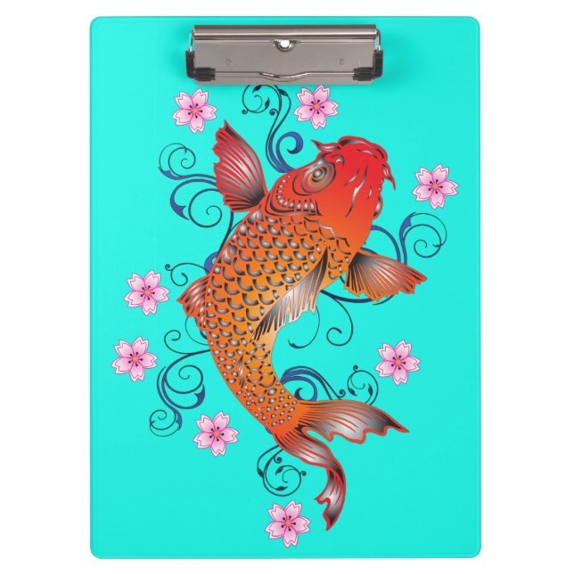 Pranchetas Peixe-koi, orquídea-laranja-oriental (Frente)