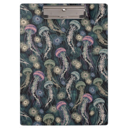 Pranchetas Peixes-judeus etéreos e anêmonas em Teal e Rosa