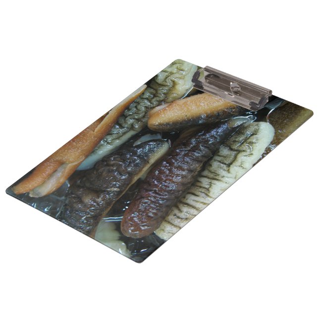 Pranchetas Pepino do Mar ... Comida do Mercado Yaowarat (Inclinado)