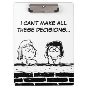 Pranchetas Peppermint Patty & Marcie na Parede
