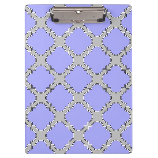 Pranchetas Perfurador quatrefoil e cinza (Frente)