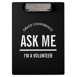 Pranchetas Pergunte-me que sou voluntário