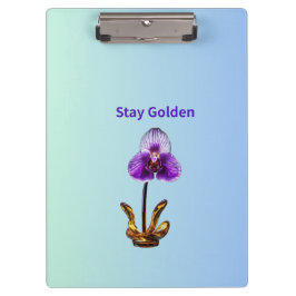 Pranchetas Permaneça Orquídea Dourada