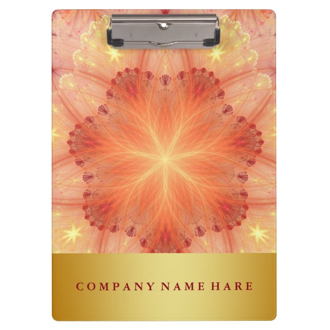 Pranchetas Pérolas de rendas laranja do Crachá Dourado decora (Frente)