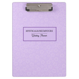 Pranchetas Personalised Lilac Blossom Clipboard