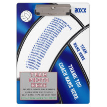 Pranchetas personalizadas do voleibol para