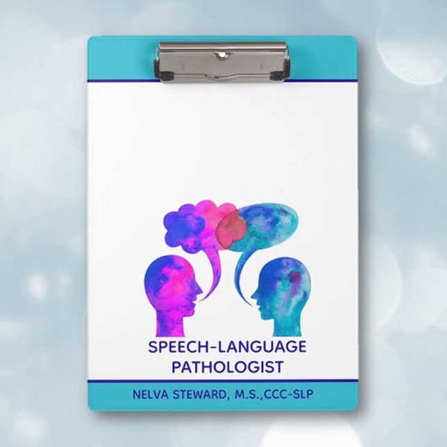 Pranchetas Personalizado de SLP colorido e prático (Criador carregado)