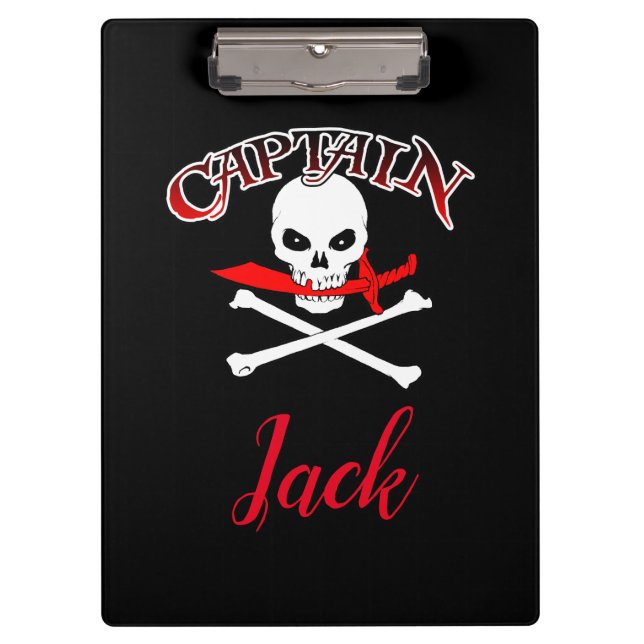 Pranchetas Personalizado Jolly Roger (Cutlass)  (Frente)