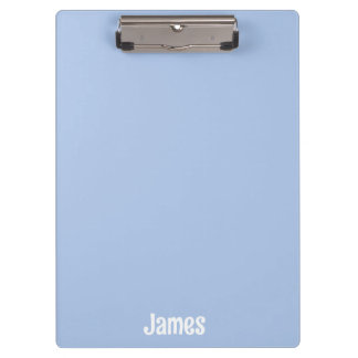 Pranchetas Personalizado Minimalista Moderno azul nome person