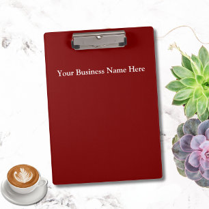 Pranchetas Personalizar Burgundy Branco Empresarial Corporati
