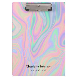 Pranchetas Personalizar Design de cor líquido iridescente do 