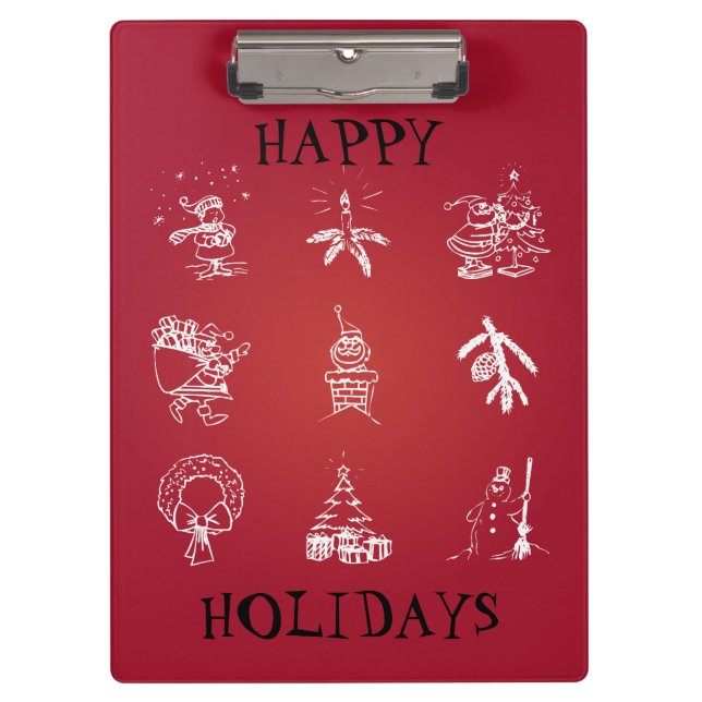 Pranchetas Personalizar Design de Natal Bonito (Frente)