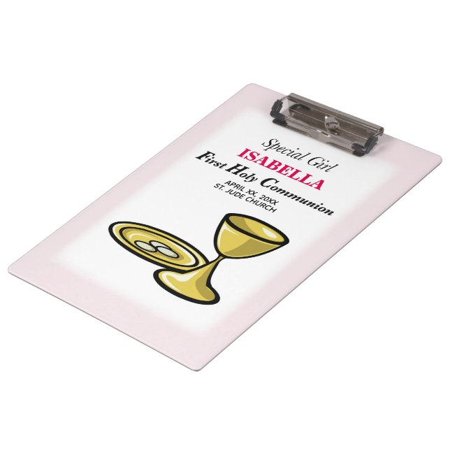 Pranchetas Personalizar, Garota Especial, Primeira Comunhão (Inclinado)