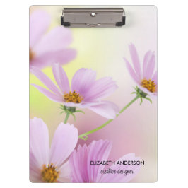 Pranchetas Personalizar Imagem & Flor Rosa Aquarela