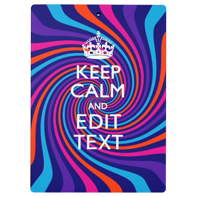 Pranchetas Personalize seu texto tranquilo em multicolorido (Verso)