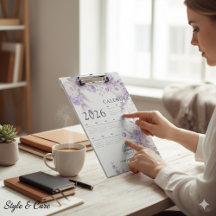 Personalized Calendar-26 Clipboard for Office Use