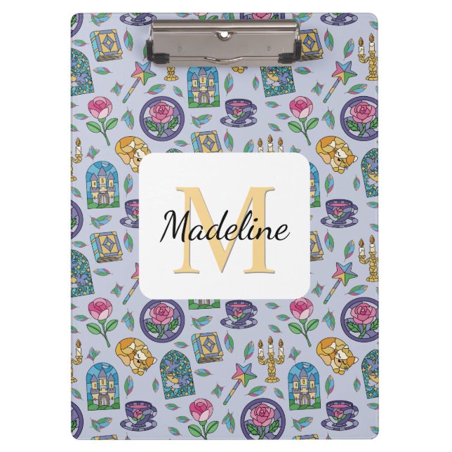 Pranchetas Personalized Cats Beauty and the Beast Book Girl (Frente)