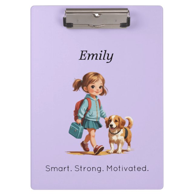 Pranchetas Personalized Clipboard – Back to School (Frente)
