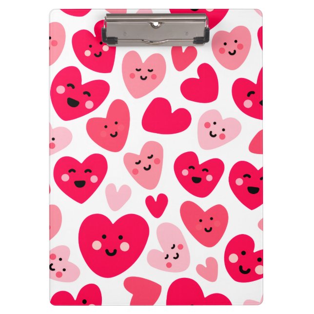 Pranchetas Personalized Red Heart Happy Valentine’s Day Lover (Frente)