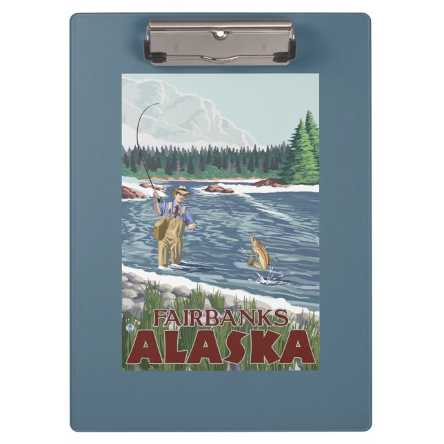 Pranchetas Pescador da mosca - Fairbanks, Alaska (Frente)