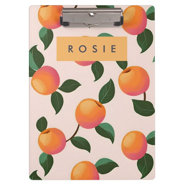 Pranchetas Pêssegos de Pcada Padrão Personalizado (Frente)