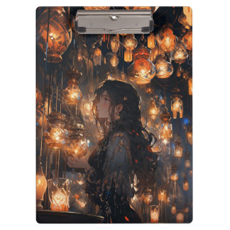 Pranchetas Phoebe no Hall dos Lanternas