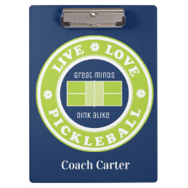 Pranchetas Pickleball: ao vivo, amor, picleball, texto person