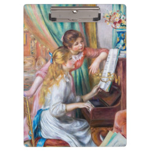 Pranchetas Pierre Auguste Renoir - Jovens Meninas no Piano