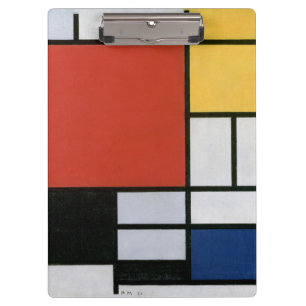 Pranchetas Piet Mondrian Vermelho Azul Amarelo Arte Abstrata