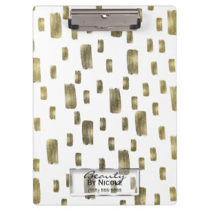 Pranchetas Pincel de Tinta Moderna Dourado Cobre Bronze Brilh
