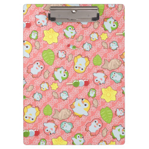 Pranchetas Pinguins e Wagashi de Kawaii