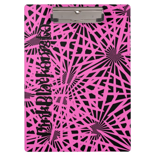 Pranchetas pinkblackanista floral (Frente)