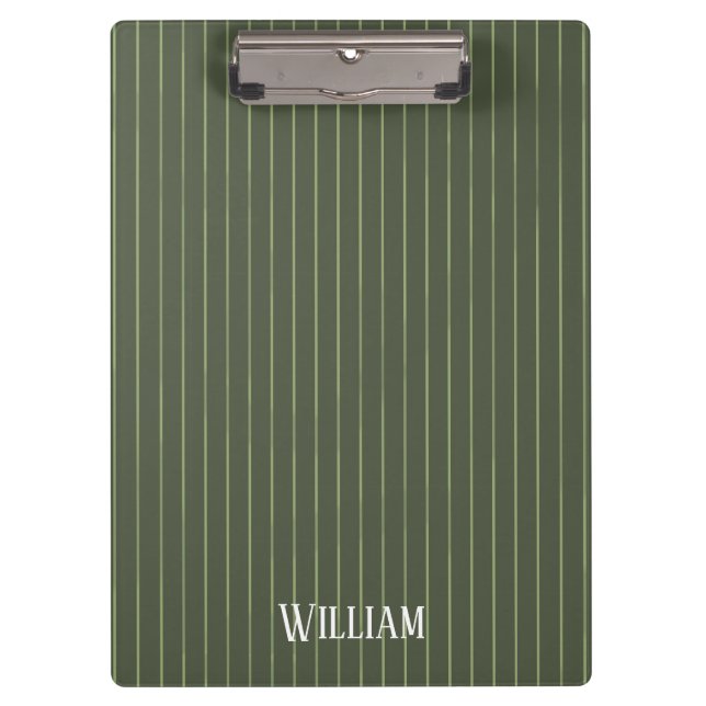 Pranchetas Pinstripes verde-oliva (Frente)