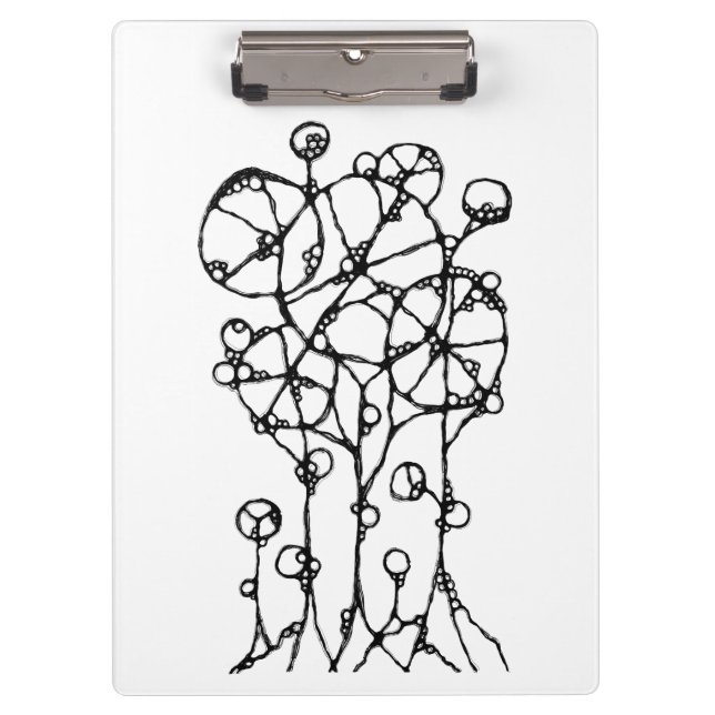 Pranchetas Pintura à mão - Abstrato do grupo de árvores 1 + 2 (Frente)