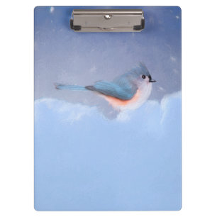 Pranchetas Pintura com Titmouse Tufado - Arte Cachorra Origin