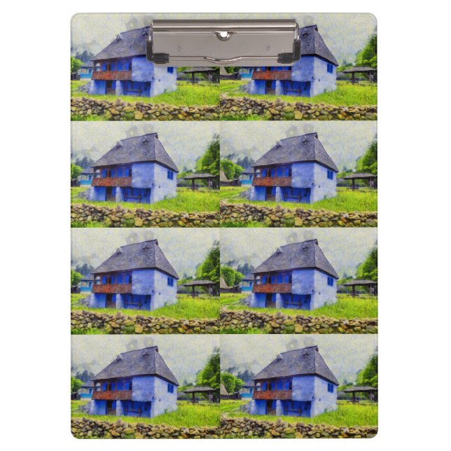 Pranchetas Pintura da casa azul (Frente)