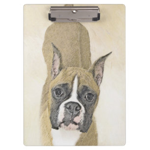 Pranchetas Pintura de Boxer - Arte de Cachorro Original Bonit