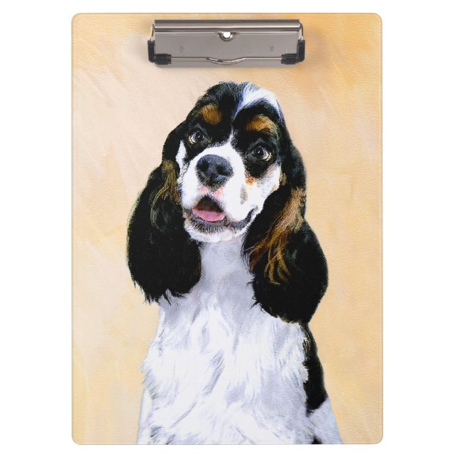 Pranchetas Pintura De Cocker Spaniel (Participante) - Arte De (Frente)
