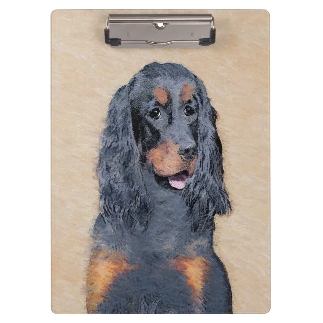 Pranchetas Pintura de Gordon Setter - Arte de Cachorro Origin (Frente)