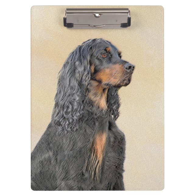 Pranchetas Pintura de Gordon Setter - Arte de Cachorro Origin (Frente)