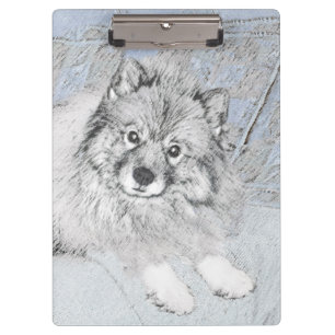 Pranchetas Pintura de Keeshond Beth - Arte de Cachorro Origin