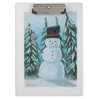 Pranchetas pintura digital snowman