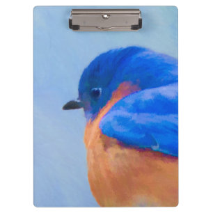 Pranchetas Pintura do Bluebird - arte original do pássaro