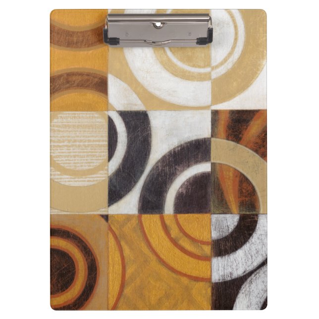 Pranchetas Pintura Moderna com Padrões Circulares (Frente)