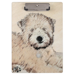 Pranchetas Pintura Original de Terrier Wheaten de Capa Macia