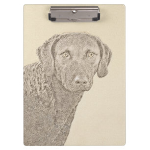 Pranchetas Pintura Original para Cão na Baía de Chesapeake Re