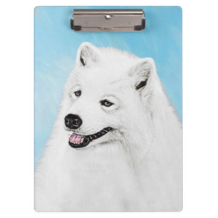 Pranchetas Pintura Samoyed - Arte Cachorosa Original